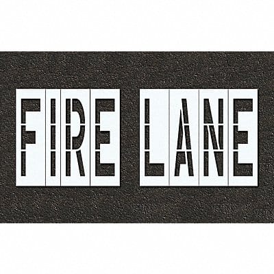 Pavement Stencil Fire Lane 48 in Pavement Stencil Fire Lane 48 in