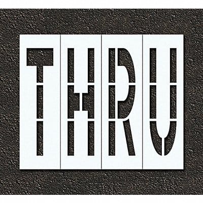 Pavement Stencil Thru 96 in