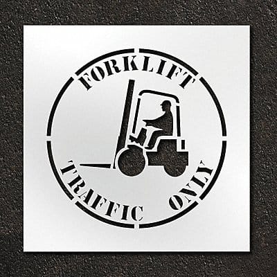Stencil Forklift Traffic Only 24 in Stencil Forklift Traffic Only 24 in
