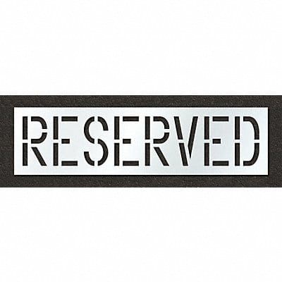 Pavement Stencil Reserved 18 in