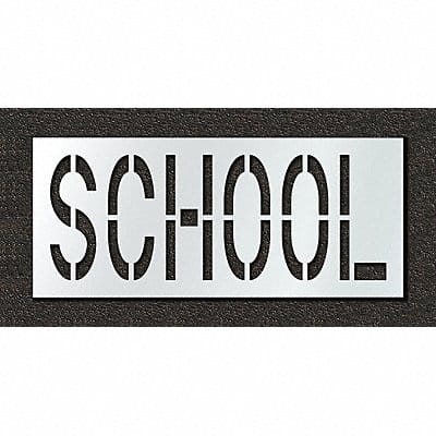 Pavement Stencil School 24 in