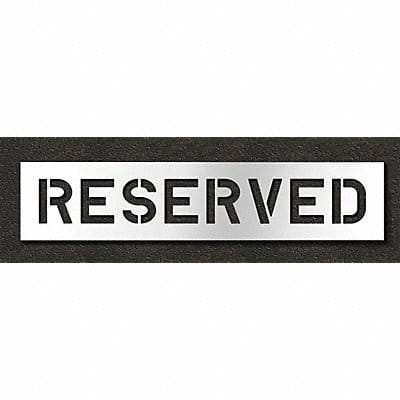Pavement Stencil Reserved 8 in