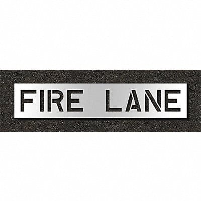 Pavement Stencil Fire Lane 10 in