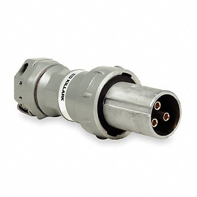 Pin and Sleeve Plug 100 A Gray 4Pl