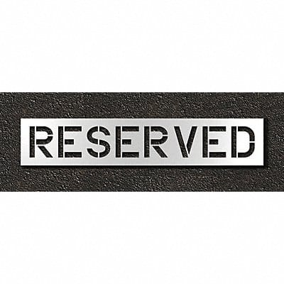 Pavement Stencil Reserved 12 in