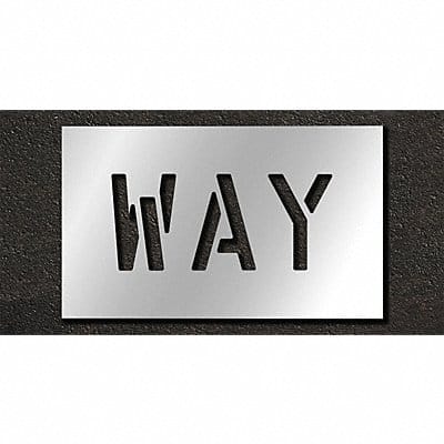 Pavement Stencil Way 6 in