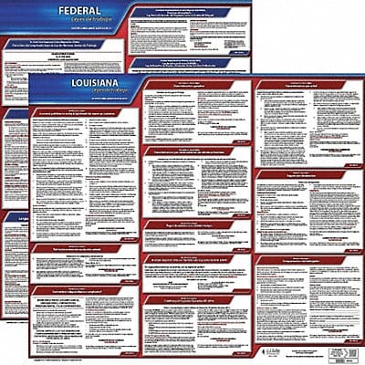Labor Law Poster Kit LA Spanish 27 in W