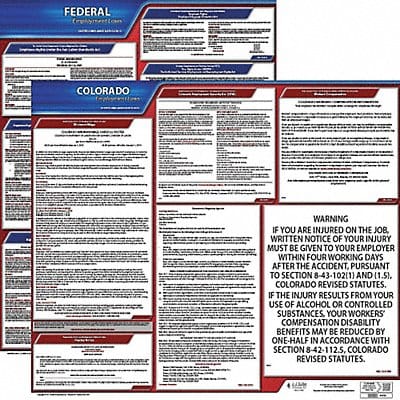 Labor Law Poster Kit CO English 27 in W