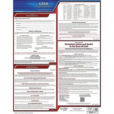 Labor Law Poster State Labor Law UT