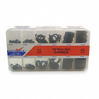 O-Ring Asst Buna N 192 PC 19 Sizes