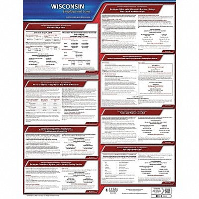 Labor Law Poster State Labor Law WI