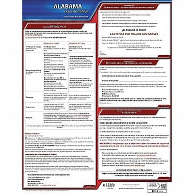Labor Law Poster State Labor Law AL