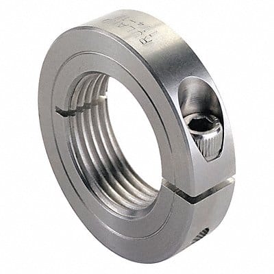 Shaft Collar Threaded 1Pc 1-3/4-16 In SS