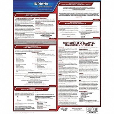 Labor Law Poster State Labor Law IN