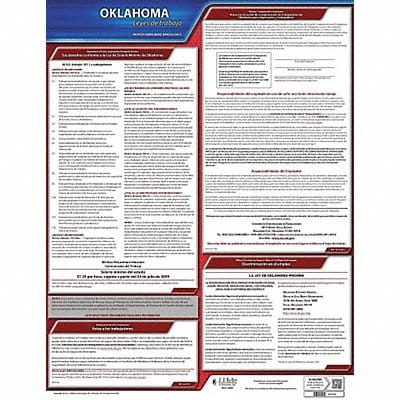 Labor Law Poster State Labor Law OK