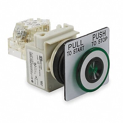 H6946 Illuminated Push Button 30mm Green 6VAC
