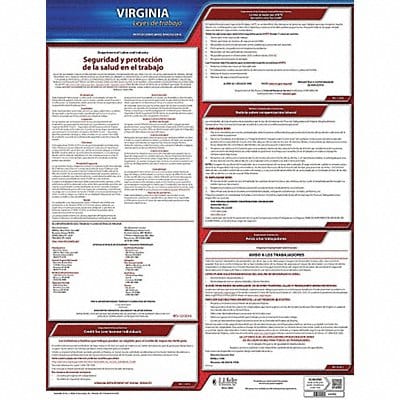 Labor Law Poster State Labor Law VA