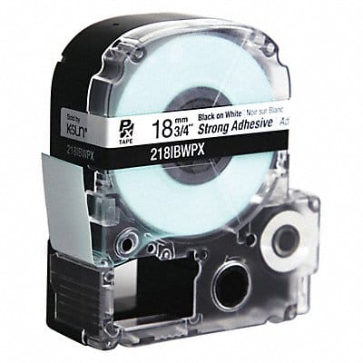 Label Tape Blck/Wht Strng Adhsive 3/4 W
