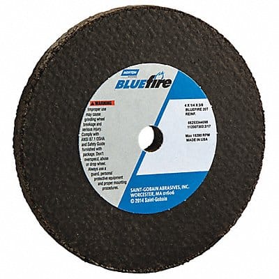 Grinding Wheel 4 in Dia ZA/AO 20 G Gray Grinding Wheel 4 in Dia ZA/AO 20 G Gray