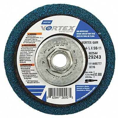 Non-Woven Dep Center Disc 4 1/2 in Dia