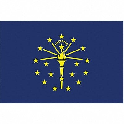 D3761 Indiana State Flag 3x5 Ft