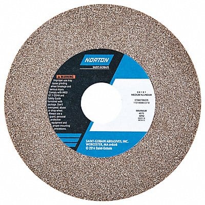 Grinding Wheel 5 in Dia AO 60/80G Brown