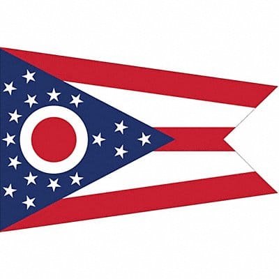 D3761 Ohio State Flag 3x5 Ft
