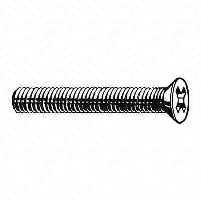 Mach Scr Flat SS 8-32x5/16 L Pk100