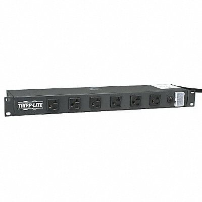 PDU 120V 12 Outlet 15 ft Black