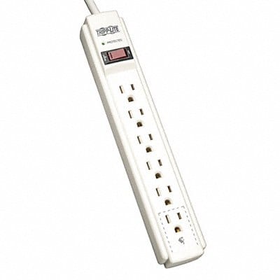 Surge Protector Strip 6 Outlet Gry