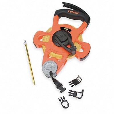 Tape Measure 3/4 Inx100 ft Orange/Black