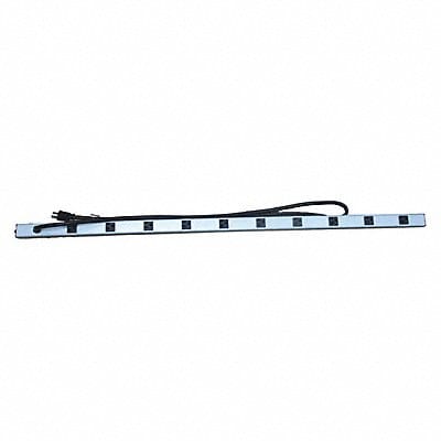 Outlet Strip 10 Outlet 20A 48 L Gry