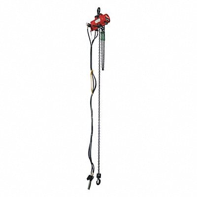 Air Chain Hoist 1000 lb.Cap. 20 ft.Lift