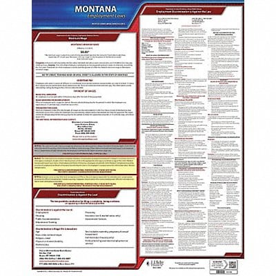 Labor Law Poster State Labor Law MT