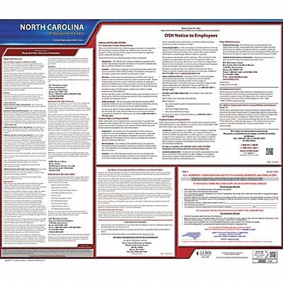 Labor Law Poster State Labor Law NC