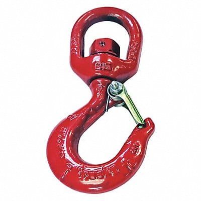 Swivel Hook Carbon Steel 3000 lb Red