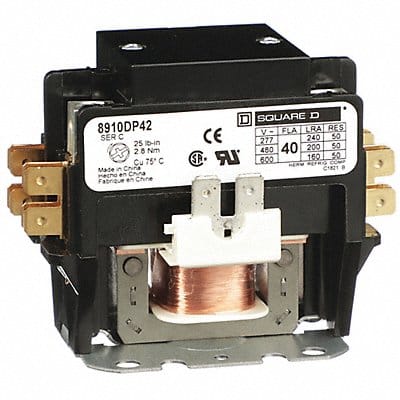 H2638 DefPurposeMagContactor 440/480VAC 2P 40A