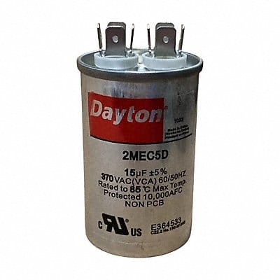 Motor Run Capacitor 15 MFD 3 H