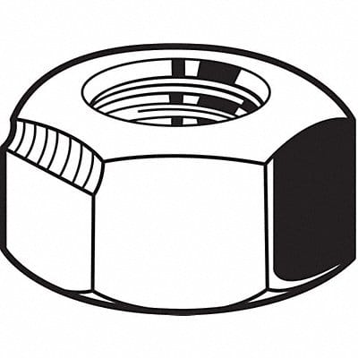 Locknut 3/8 -16 ZncY Stl 9/16in 50PK