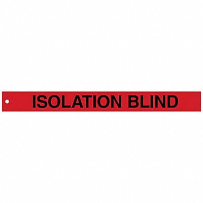 Isolation Blind Tags 2in.Hx20in.W PK25