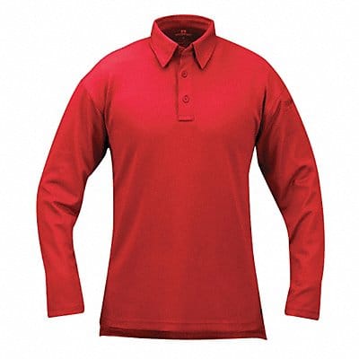 Tactical Polo 5XL Long Sleeve Red