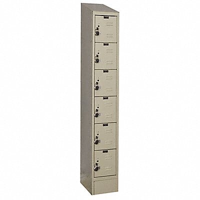 D4833 Box Lockr Lvred 1 Wide 6 Tier Tan
