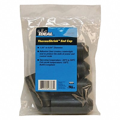 Heat Shrink End Cap 1.38 in ID PK5