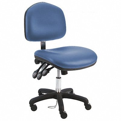 Ergonomic Chair Vinyl Blue