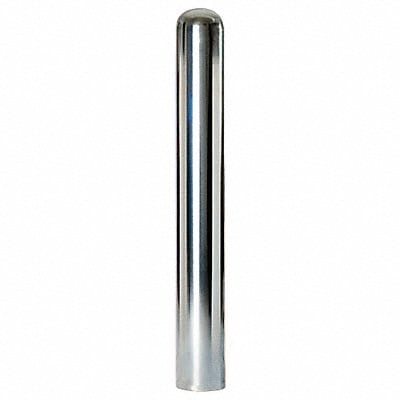 Bollard 42 in H Silver Stainless Steel