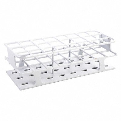 Test Tube Rack Slots 24x30mm White PK8
