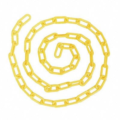 Plastic Chain 20 ft L Yellow