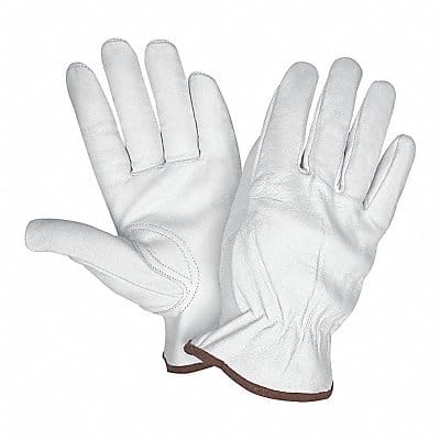 J3549 Leather Gloves White S PK12