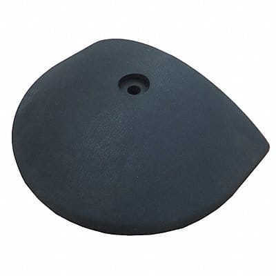 Speed Bump End Cap 12in.W 9in.L Rubber