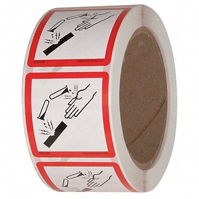 Safety Label 2 in W x 2 in H PK500 Safety Label 2 in W x 2 in H PK500